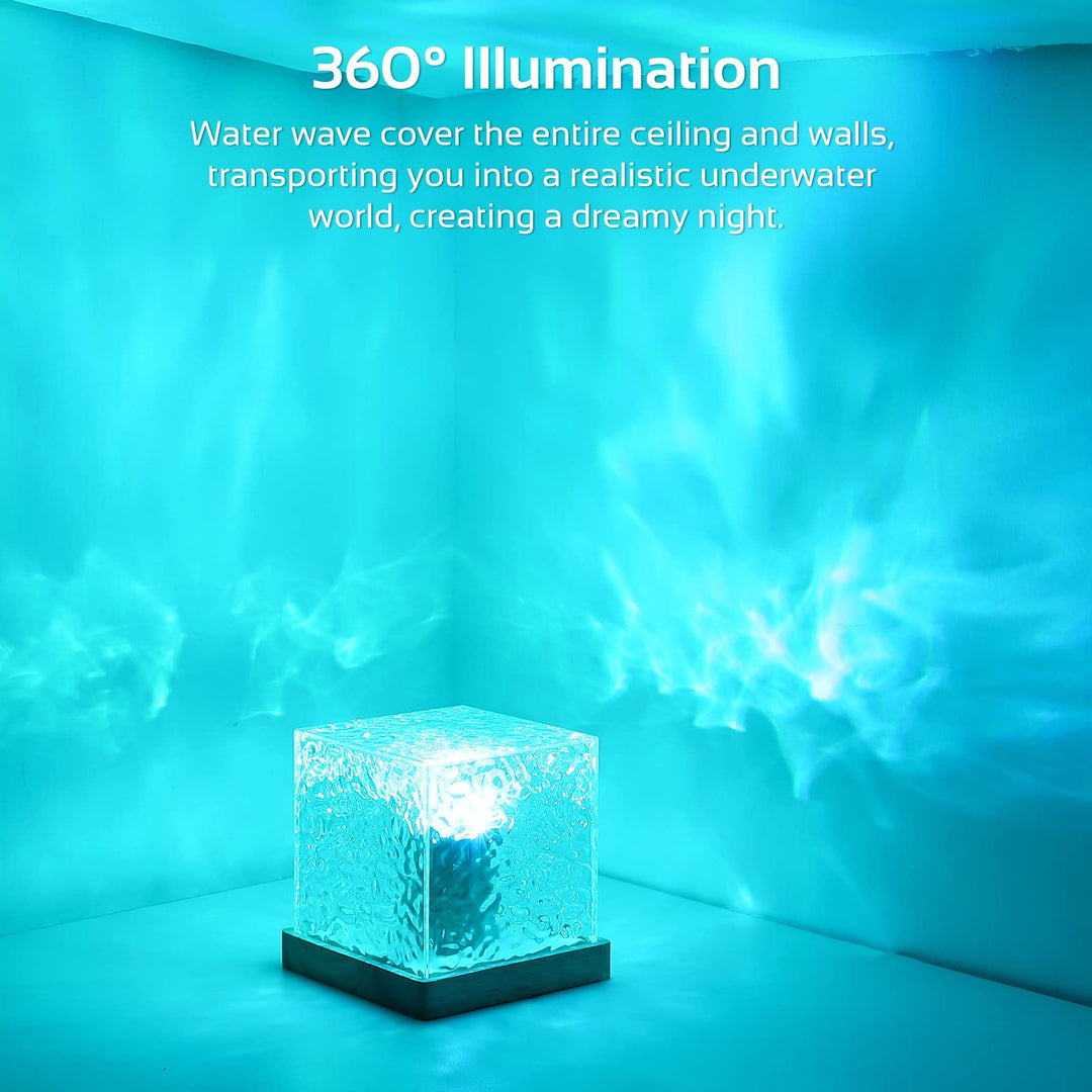 Celestial water lamp - Aurora lamp, aura lamp, water lamp, tesseract lamp, underwater lamp, stress lamp - Croc Lights®