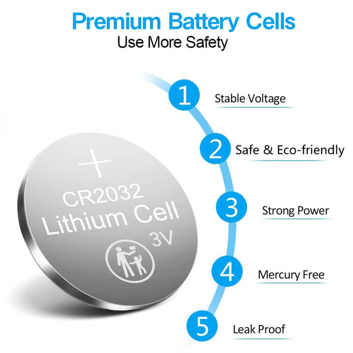 CR2032 3v battery (10 Pcs) - Croc Lights®