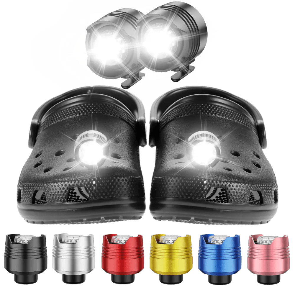 Croc Lights® Croc lights - Aluminum Alloy Material(2 pack) - Rechargeable/Battery