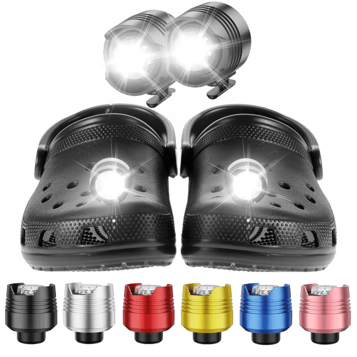 Croc Lights® Croc lights - Aluminum Alloy Material(2 pack) - Rechargeable/Battery