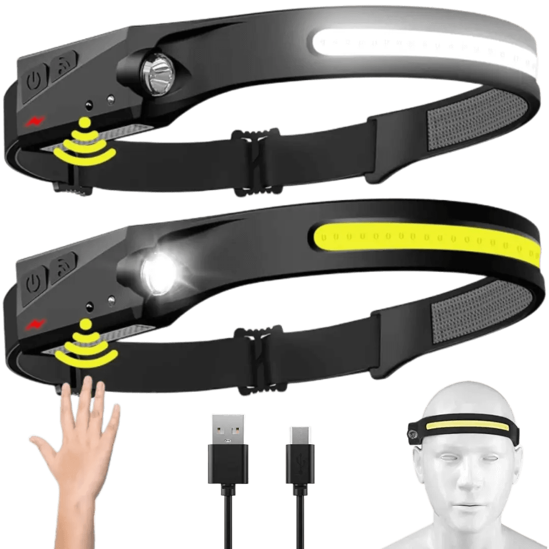 Headlamp Rechargeable - Motion Sensor for Adults - Croc Lights®