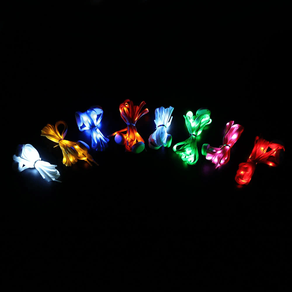 LED Shoelaces(2 pack) - 7 Colors for Night Safety Running Biking