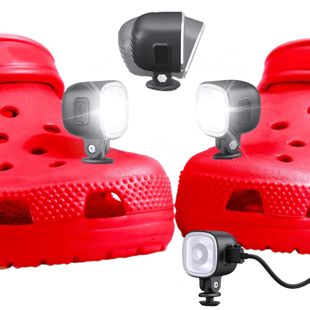 Shoe lights - Adjustable Light Direction(2 pack) - Rechargeable - Croc Lights®