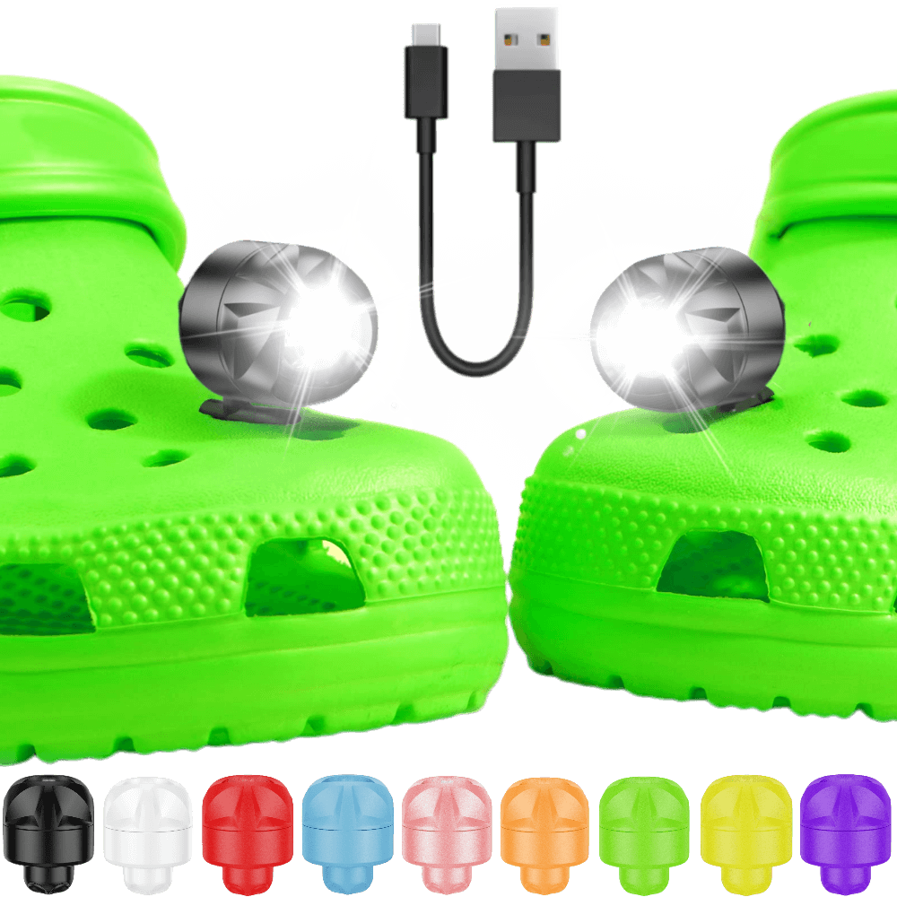 Shoe lights - High-quality ABS Plastic Material(2 pack) - Rechargeable - Croc Lights®