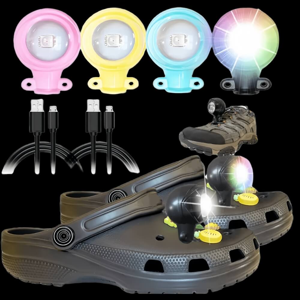 Shoe lights - RGB Color LED(2 pack) - Rechargeable - Croc Lights®