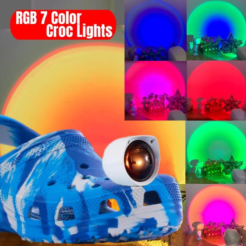 Sunset Shoe Lights - 7 Color - Croc Lights®