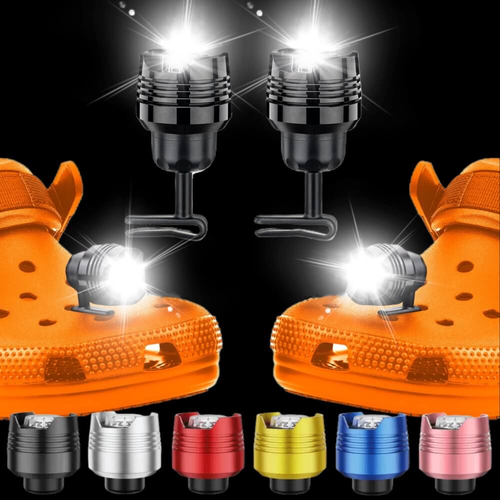 Universal Shoe Lights - Aluminum Alloy Material(2 pack) - Rechargeable - Croc Lights®