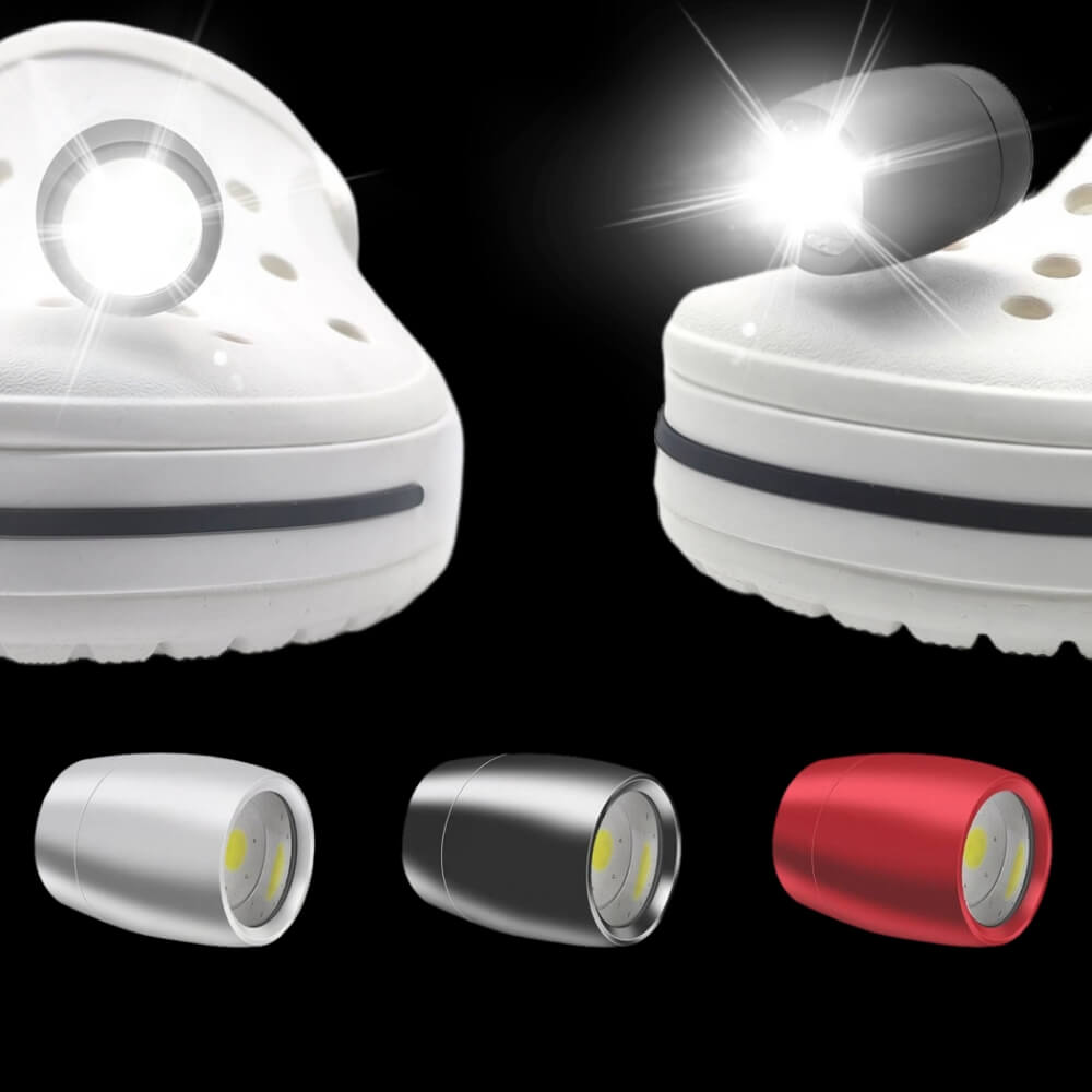 Wine Shoe lights (2 pack) - 3 modes: High, Low, and Colorful Flash - Croc Lights®